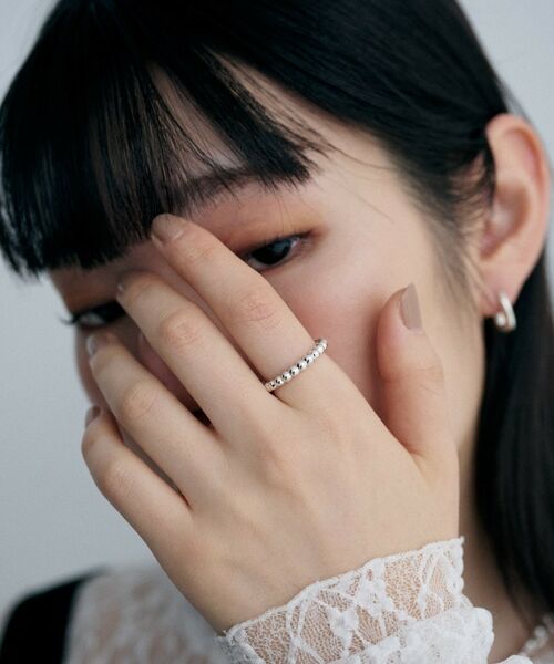 COCOSHNIK ONKITSCH / ココシュニックオンキッチュ リング | シルバー ボールラインリング | 詳細6