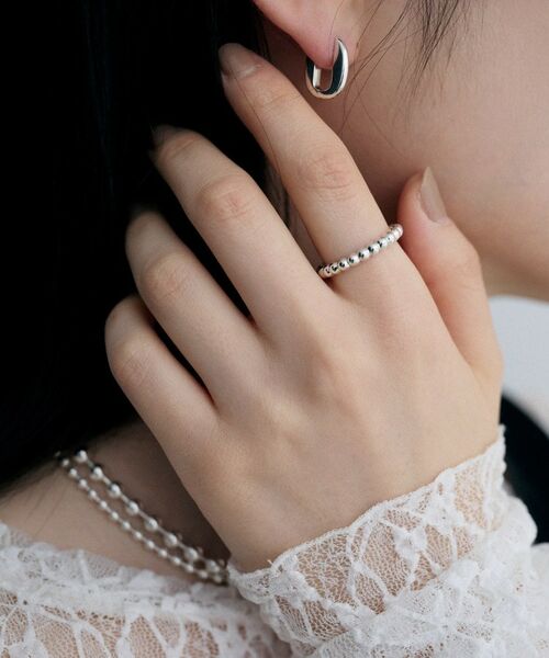 COCOSHNIK ONKITSCH / ココシュニックオンキッチュ リング | シルバー ボールラインリング | 詳細7