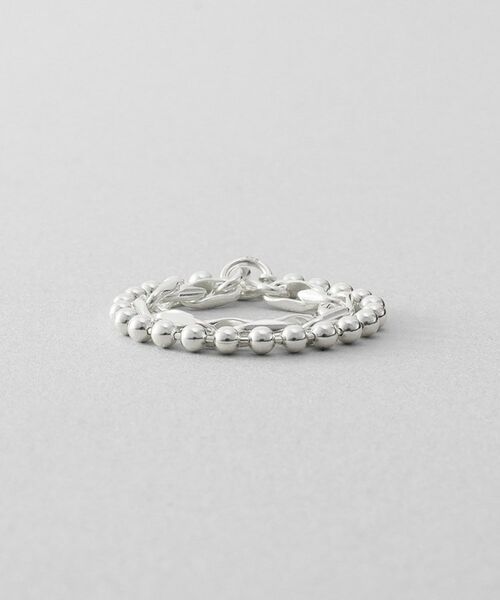 COCOSHNIK ONKITSCH / ココシュニックオンキッチュ リング | シルバー ダブルチェーンリング ケーブル・ボールチェーン | 詳細2