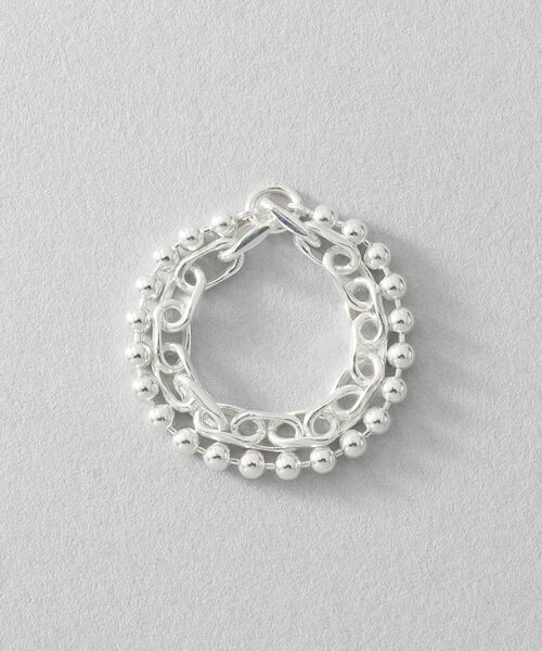 COCOSHNIK ONKITSCH / ココシュニックオンキッチュ リング | シルバー ダブルチェーンリング ケーブル・ボールチェーン | 詳細3