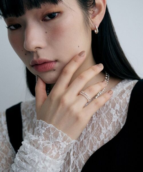 COCOSHNIK ONKITSCH / ココシュニックオンキッチュ リング | シルバー ダブルチェーンリング ケーブル・ボールチェーン | 詳細7