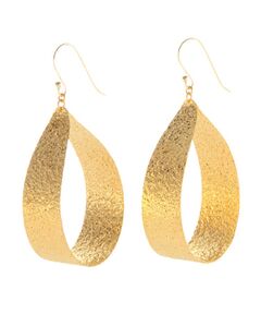 COCOSHNIK ONKITSCH / ココシュニックオンキッチュ ピアス・イヤリング | テクスチャープレート フープピアス(M) (K10ポスト)