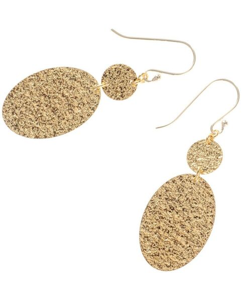 COCOSHNIK ONKITSCH / ココシュニックオンキッチュ ピアス・イヤリング | テクスチャープレートオーバル×サークル2連 フックピアス | 詳細3