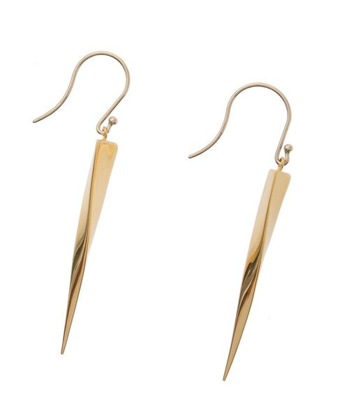 COCOSHNIK ONKITSCH / ココシュニックオンキッチュ ピアス・イヤリング | 三角ネジリ フックピアス(K10フック) | 詳細2