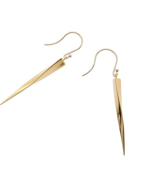 COCOSHNIK ONKITSCH / ココシュニックオンキッチュ ピアス・イヤリング | 三角ネジリ フックピアス(K10フック) | 詳細3