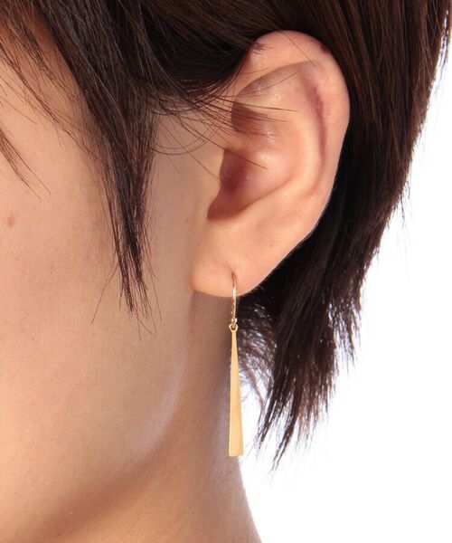 COCOSHNIK ONKITSCH / ココシュニックオンキッチュ ピアス・イヤリング | 三角錐 フックピアス(K10フック) | 詳細4