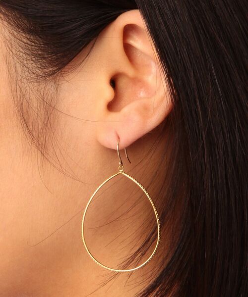 COCOSHNIK ONKITSCH / ココシュニックオンキッチュ ピアス・イヤリング | ミルペアシェイプフックピアス | 詳細4