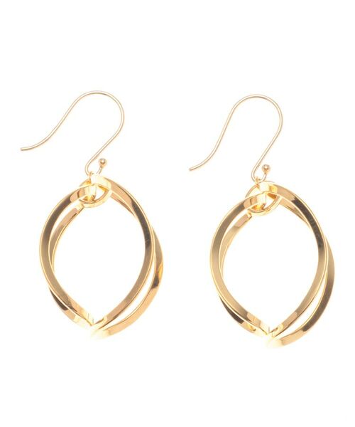 COCOSHNIK ONKITSCH / ココシュニックオンキッチュ ピアス・イヤリング | 楕円アーチ フックピアス(K10フック) | 詳細2