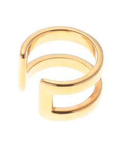 COCOSHNIK ONKITSCH / ココシュニックオンキッチュ ピアス・イヤリング | 角形イヤーカフス (K22ゴールドコーティング)