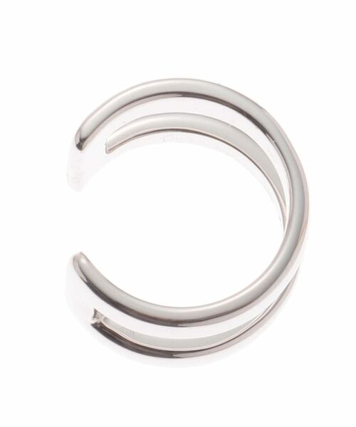 COCOSHNIK ONKITSCH / ココシュニックオンキッチュ ピアス・イヤリング | 角形イヤーカフス (ロジウムコーティング) | 詳細2