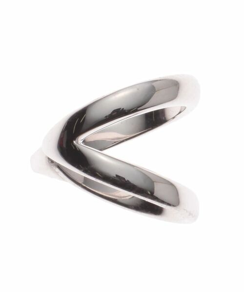 COCOSHNIK ONKITSCH / ココシュニックオンキッチュ ピアス・イヤリング | V字イヤーカフス (ロジウムコーティング) | 詳細3