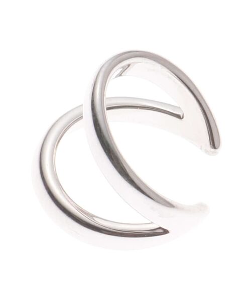 COCOSHNIK ONKITSCH / ココシュニックオンキッチュ ピアス・イヤリング | V字イヤーカフス (ロジウムコーティング)（シルバー(600)）