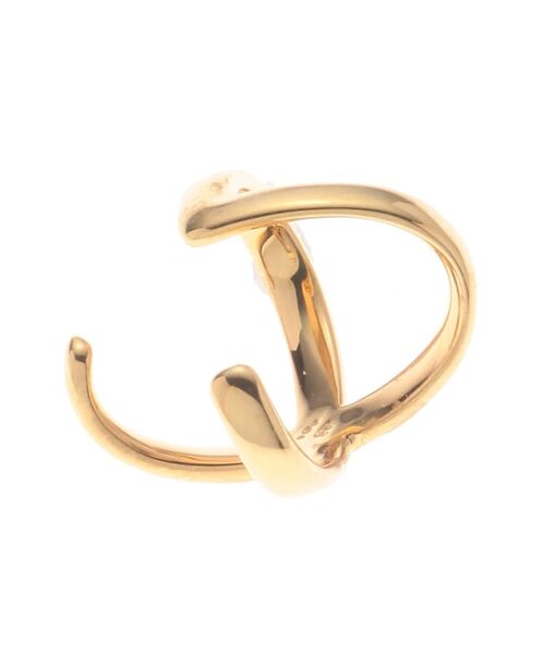 COCOSHNIK ONKITSCH / ココシュニックオンキッチュ ピアス・イヤリング | X形イヤーカフス (K22ゴールドコーティング) | 詳細1