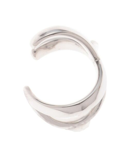 COCOSHNIK ONKITSCH / ココシュニックオンキッチュ ピアス・イヤリング | X形イヤーカフス (ロジウムコーティング) | 詳細2