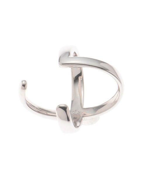 COCOSHNIK ONKITSCH / ココシュニックオンキッチュ ピアス・イヤリング | X形イヤーカフス (ロジウムコーティング)（シルバー(600)）