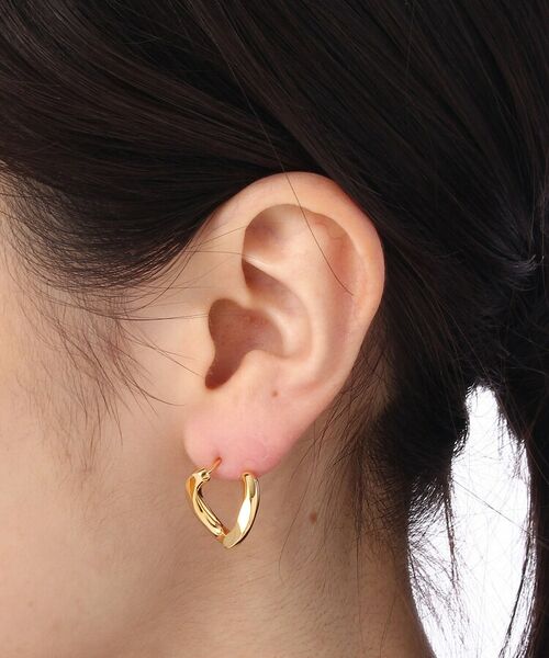 COCOSHNIK ONKITSCH / ココシュニックオンキッチュ ピアス・イヤリング | キヘイ スタッドピアス(SV925/K22ゴールドコーティング) | 詳細4