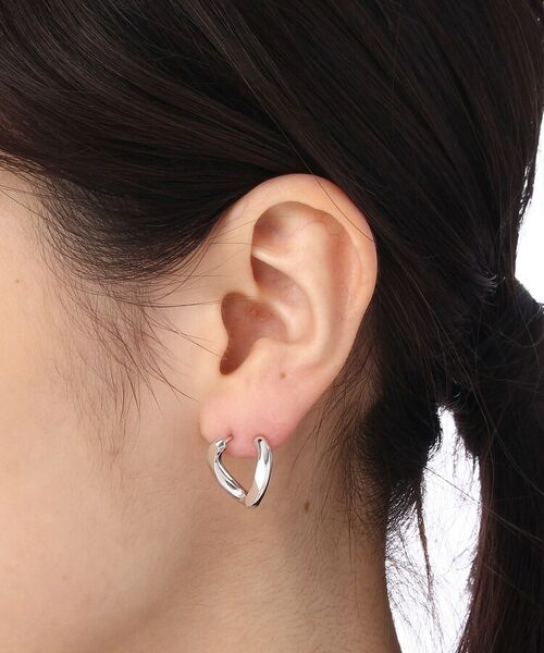 COCOSHNIK ONKITSCH / ココシュニックオンキッチュ ピアス・イヤリング | キヘイ スタッドピアス(SV925/ロジウムコーティング/K10フック) | 詳細4