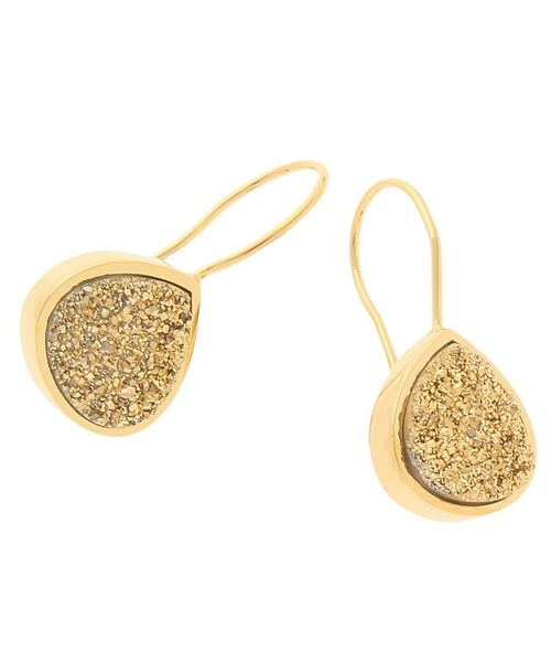 COCOSHNIK ONKITSCH / ココシュニックオンキッチュ ピアス・イヤリング | カラーストーン(ドルジーアゲートGD)マロンフックピアス(K10フック) | 詳細3