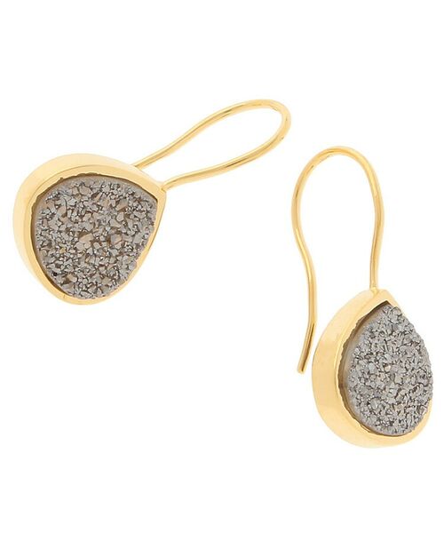 COCOSHNIK ONKITSCH / ココシュニックオンキッチュ ピアス・イヤリング | カラーストーン(ドルジーアゲートBL)マロンフックピアス(K10フック) | 詳細4