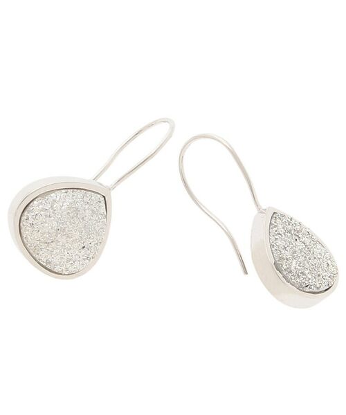 COCOSHNIK ONKITSCH / ココシュニックオンキッチュ ピアス・イヤリング | カラーストーン(ドルジーアゲートSV)マロンフックピアス(K10フック) | 詳細3