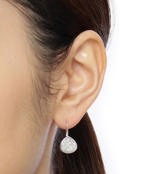 COCOSHNIK ONKITSCH / ココシュニックオンキッチュ ピアス・イヤリング | カラーストーン(ドルジーアゲートSV)マロンフックピアス(K10フック) | 詳細4