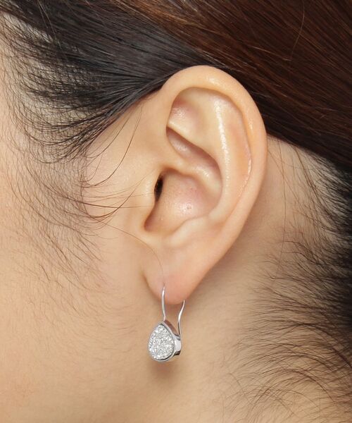 COCOSHNIK ONKITSCH / ココシュニックオンキッチュ ピアス・イヤリング | カラーストーン(ドルジーアゲートSV)マロンフックピアス(K10フック) | 詳細5