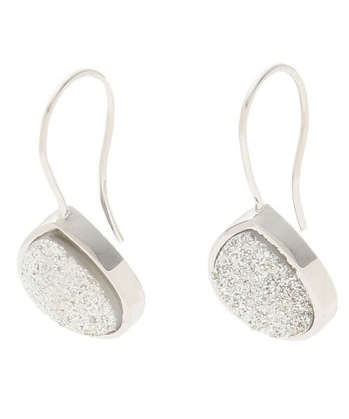 COCOSHNIK ONKITSCH / ココシュニックオンキッチュ ピアス・イヤリング | カラーストーン(ドルジーアゲートSV)マロンフックピアス(K10フック)（シルバー(576)）