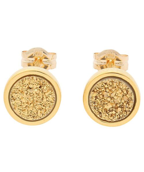 COCOSHNIK ONKITSCH / ココシュニックオンキッチュ ピアス・イヤリング | カラーストーン(ドルジーアゲートGD)スタッドピアス(K10フック) | 詳細2