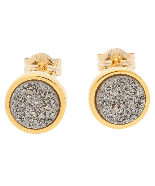 COCOSHNIK ONKITSCH / ココシュニックオンキッチュ ピアス・イヤリング | カラーストーン(ドルジーアゲートBL)スタッドピアス(K10フック) | 詳細2