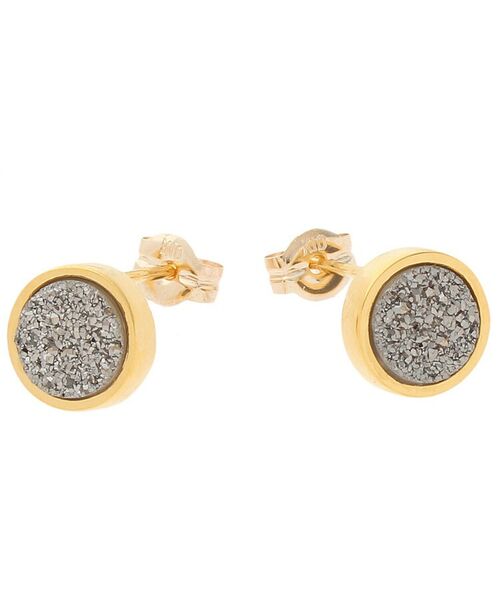 COCOSHNIK ONKITSCH / ココシュニックオンキッチュ ピアス・イヤリング | カラーストーン(ドルジーアゲートBL)スタッドピアス(K10フック) | 詳細3