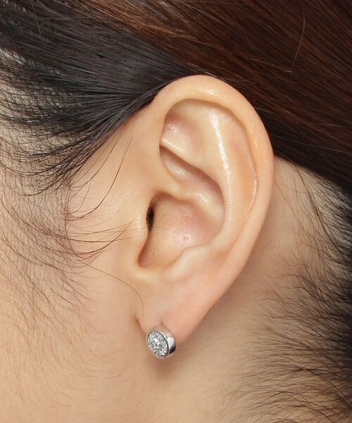 COCOSHNIK ONKITSCH / ココシュニックオンキッチュ ピアス・イヤリング | カラーストーン(ドルジーアゲートSV)スタッドピアス(K10フック) | 詳細5