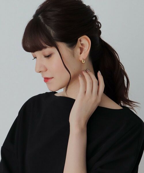 COCOSHNIK ONKITSCH / ココシュニックオンキッチュ ピアス・イヤリング | シルバー ペアシェイプ　フックピアス GP | 詳細7