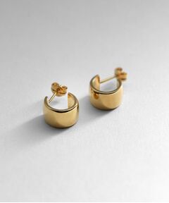 COCOSHNIK ONKITSCH / ココシュニックオンキッチュ ピアス・イヤリング | シルバー スモールフープ ワイドピアス GP