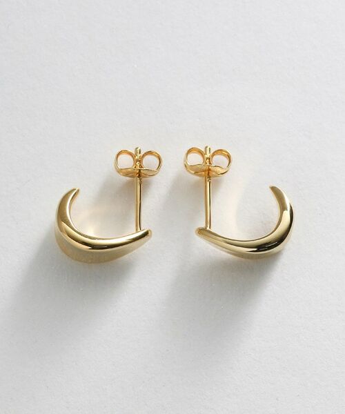 COCOSHNIK ONKITSCH / ココシュニックオンキッチュ ピアス・イヤリング | シルバー スモールフープ ホロウピアス GP | 詳細3