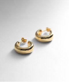 COCOSHNIK ONKITSCH / ココシュニックオンキッチュ ピアス・イヤリング | シルバー スモールフープ プランプピアス GP