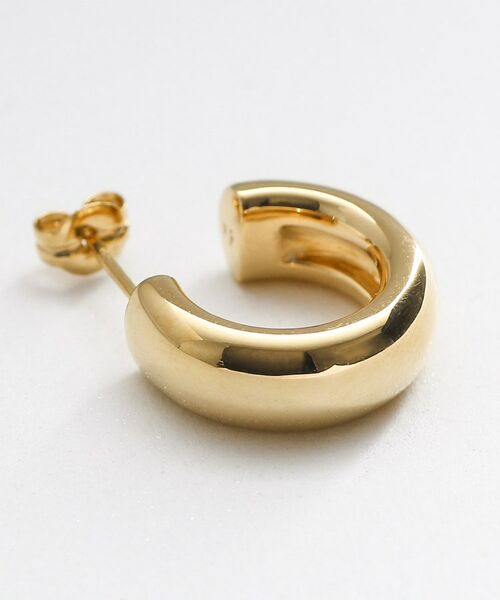 COCOSHNIK ONKITSCH / ココシュニックオンキッチュ ピアス・イヤリング | シルバー スモールフープ プランプピアス GP | 詳細2