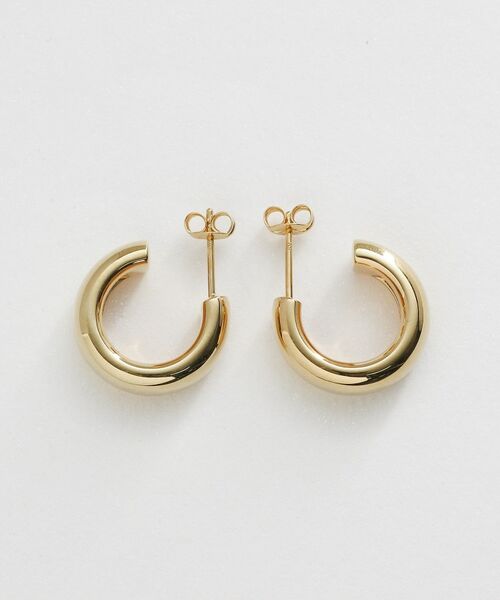 COCOSHNIK ONKITSCH / ココシュニックオンキッチュ ピアス・イヤリング | シルバー スモールフープ プランプピアス GP | 詳細3