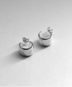 COCOSHNIK ONKITSCH / ココシュニックオンキッチュ ピアス・イヤリング | シルバー スモールフープ ワイドピアス
