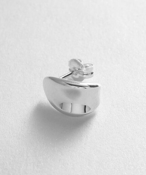 COCOSHNIK ONKITSCH / ココシュニックオンキッチュ ピアス・イヤリング | シルバー スモールフープ ホロウピアス | 詳細2