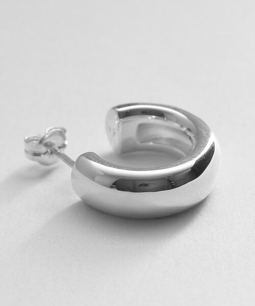 COCOSHNIK ONKITSCH / ココシュニックオンキッチュ ピアス・イヤリング | シルバー スモールフープ プランプピアス | 詳細2