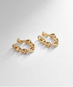 COCOSHNIK ONKITSCH / ココシュニックオンキッチュ ピアス・イヤリング | シルバー チェーンピアス オーバルリンクフープ GP