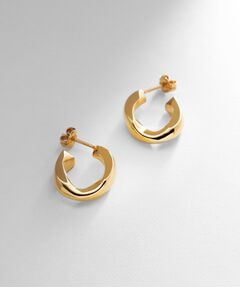 COCOSHNIK ONKITSCH / ココシュニックオンキッチュ ピアス・イヤリング | シルバー チェーンピアス カーブチェーンシングル GP