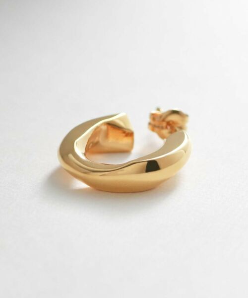 COCOSHNIK ONKITSCH / ココシュニックオンキッチュ ピアス・イヤリング | シルバー チェーンピアス カーブチェーンシングル GP | 詳細2