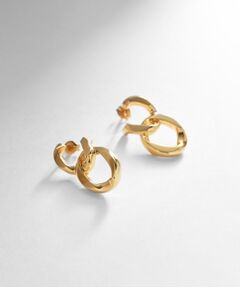 COCOSHNIK ONKITSCH / ココシュニックオンキッチュ ピアス・イヤリング | シルバー チェーンピアス カーブチェーンダブル GP