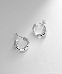 COCOSHNIK ONKITSCH / ココシュニックオンキッチュ ピアス・イヤリング | シルバー チェーンピアス カーブチェーンシングル