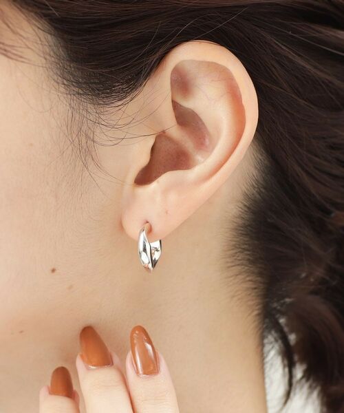 COCOSHNIK ONKITSCH / ココシュニックオンキッチュ ピアス・イヤリング | シルバー チェーンピアス カーブチェーンシングル | 詳細11