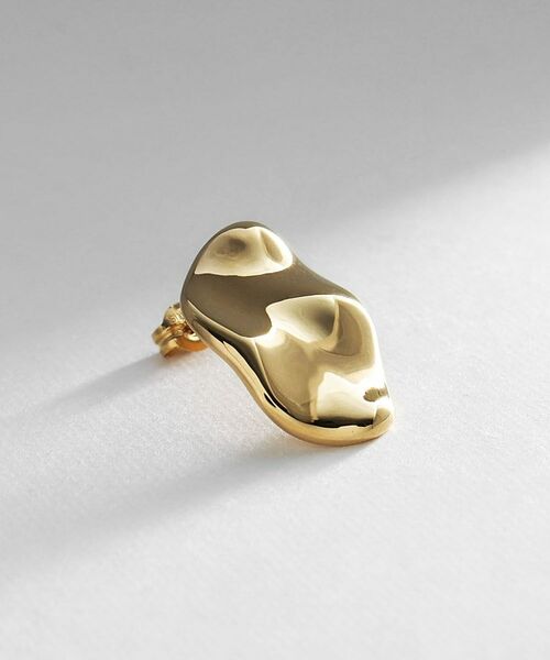 COCOSHNIK ONKITSCH / ココシュニックオンキッチュ ピアス・イヤリング | シルバー ニュアンスピアス アシンメプレート GP | 詳細2