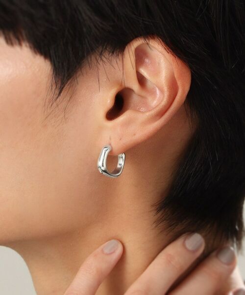 COCOSHNIK ONKITSCH / ココシュニックオンキッチュ ピアス・イヤリング | シルバー ニュアンスピアス フープ | 詳細11