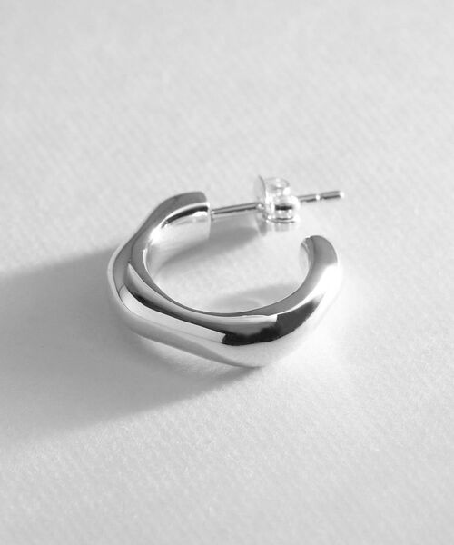 COCOSHNIK ONKITSCH / ココシュニックオンキッチュ ピアス・イヤリング | シルバー ニュアンスピアス フープ | 詳細2