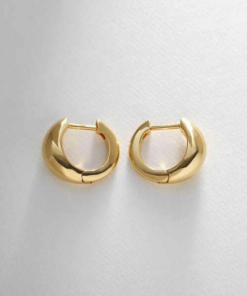 COCOSHNIK ONKITSCH / ココシュニックオンキッチュ ピアス・イヤリング | シルバー ハギーフープ マーキスピアス GP | 詳細3